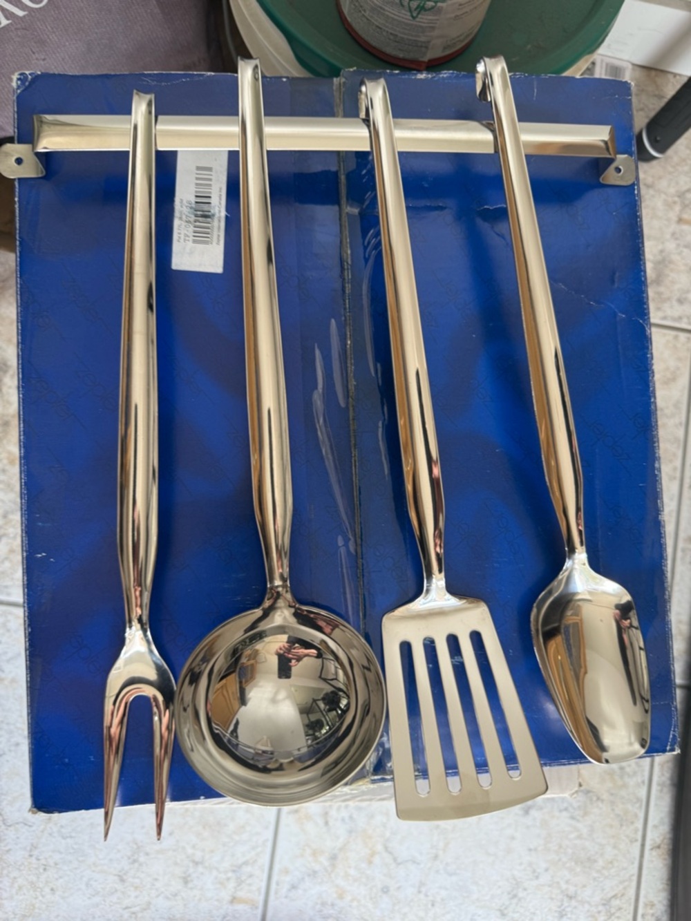 Zepter International 4 Piece Stainless Steel Tone Stainless Kitchen Utensil Set